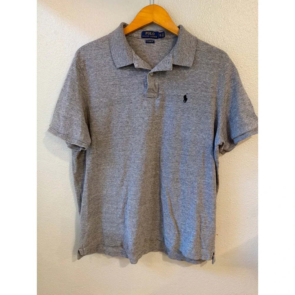 Polo Ralph‎ Lauren Shirts Mens XL Bundle Grey Polo Brown V-Neck Classic Fit